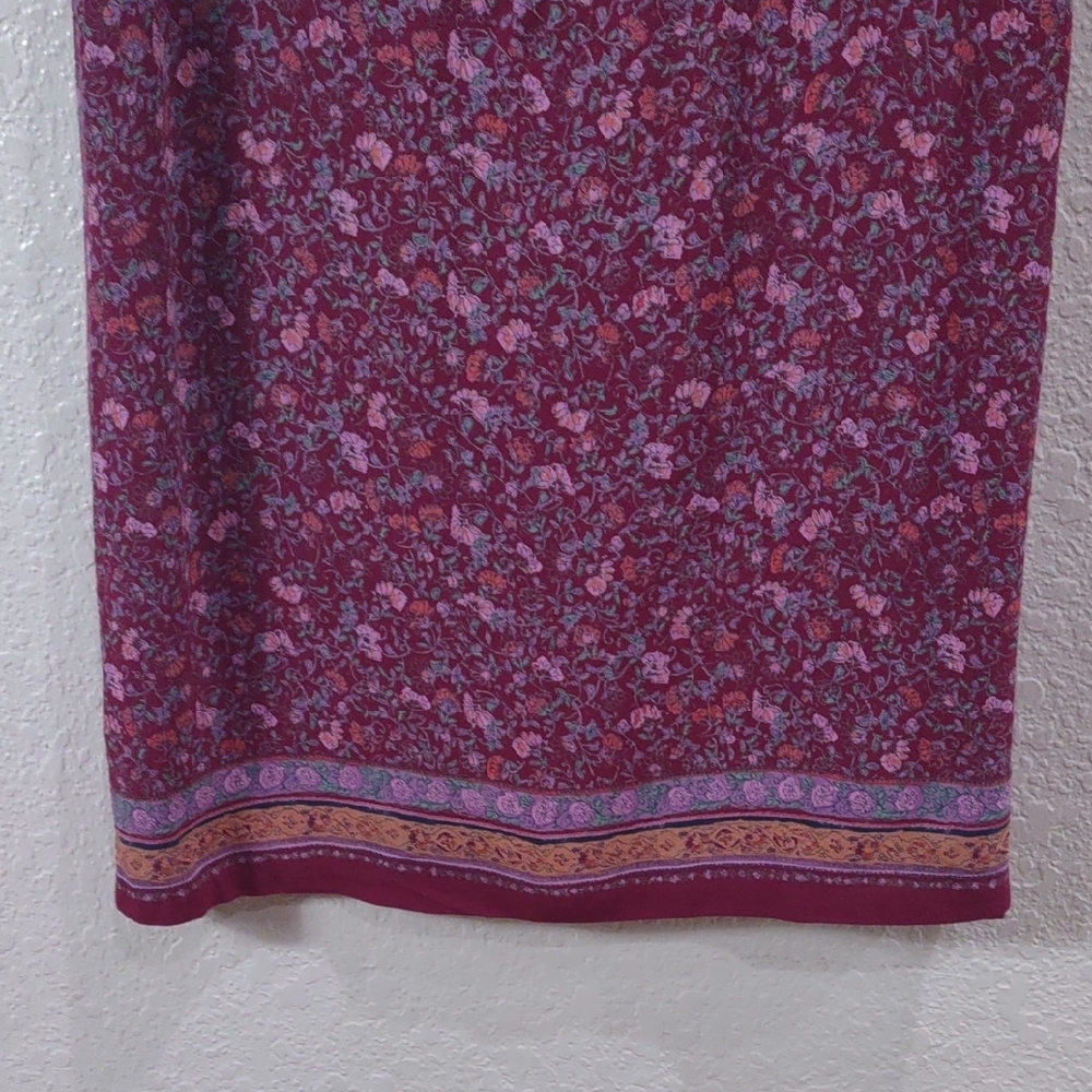 SIGRID OLSEN Floral Sleeveless Dress in Red and Purple - Picture 6 of 17